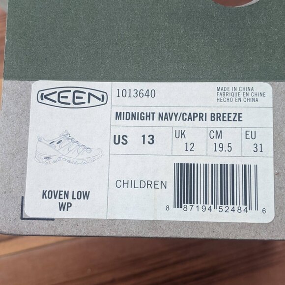 Keen children's hiking shoes waterproof size 13 - Picture 6 of 6